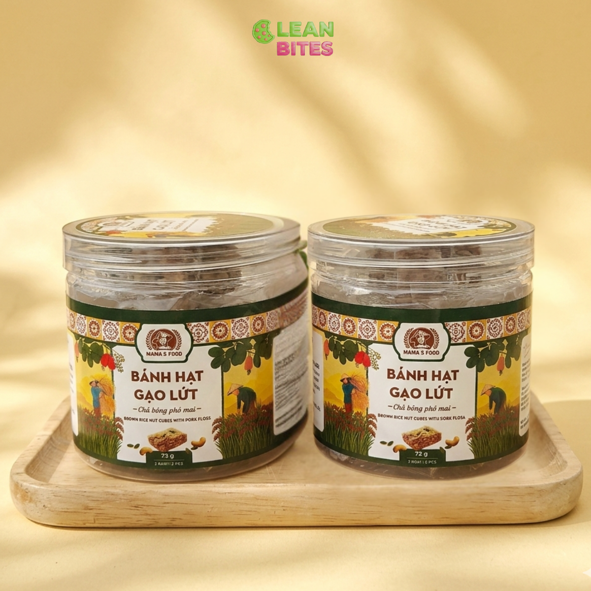 Bánh gạo lứt chà bông